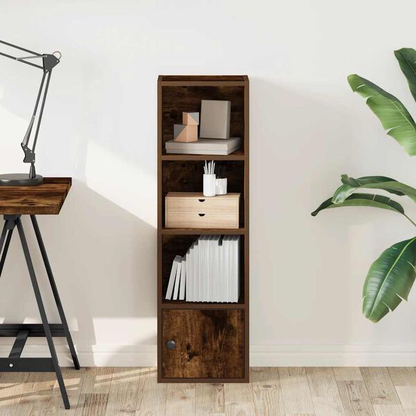 vidaXL grāmatu plaukts, ozola krāsa, 31x24x102 cm, inženierijas koks