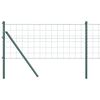 vidaXL Eiropas žoga zemes stiprinājums 50 x 0,6 m PVC pārklāts tērauds