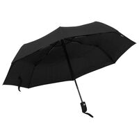 vidaXL lietussargs, automātiska aiztaisīšanās, 95 cm, melns