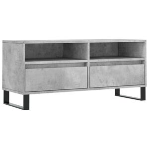 vidaXL TV skapītis, betona pelēks, 100x34,5x44,5 cm, inženierijas koks