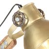 vidaXL galda lampa, industriāls dizains, misiņa, 58x18x90 cm, E27