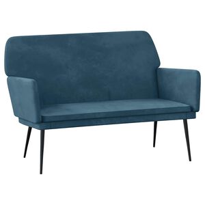 vidaXL sols, 108x79x79 cm, zila samts