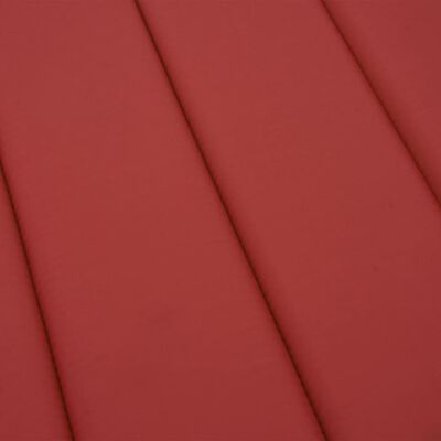 vidaXL sauļošanās krēsla matracis, 200x60x3 cm, audums, sarkans