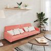 vidaXL 2-vietīga dīvāngulta, rozā samts