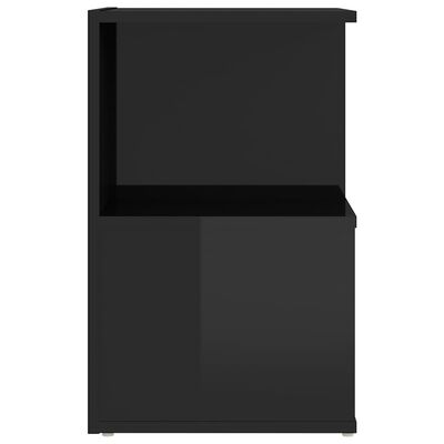 vidaXL naktsskapīši, 2 gab., 35x35x55 cm, melni, skaidu plāksne