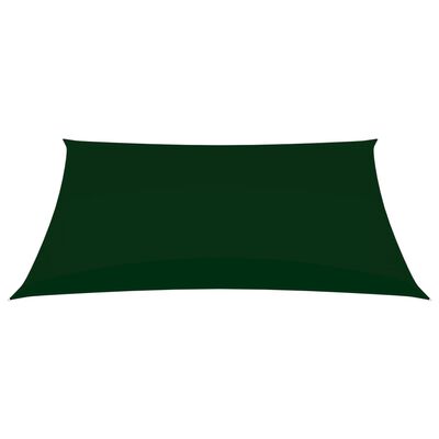 vidaXL saulessargs, taisnstūra, 3,5x4,5 m, tumši zaļš oksforda audums