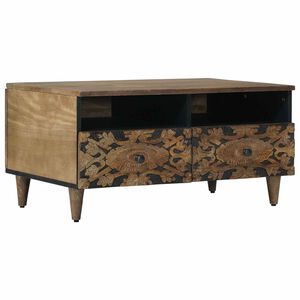 vidaXL Kafijas galdiņ&scaron; Brūna 80 x 54 x 40 cm Cieta mango koksne