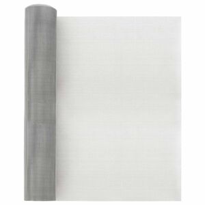 vidaXL Tīkls 40 x 1000 cm 20 Mesh Nerūsējo&scaron;ā tērauda 201 Sudraba