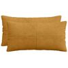 vidaXL Spilvenu pārvalks 2 pcs ALMELO Dzeltena 40 x 80 cm kordurojs