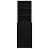 vidaXL naktsskapītis, melns, 39x35x125 cm, inženierijas koks