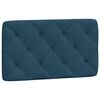 vidaXL galvgaļa spilvens, zils, 90 cm, samts