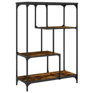 vidaXL Grāmatu plaukts 3 līmeņi 81 x 36 x 115 cm Kūpināts ozols