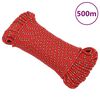 vidaXL laivu virve, sarkana, 4 mm, 500 m, polipropilēns