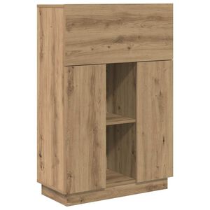 vidaXL Galds Artisānā ozols Inženierijas koks 71.5 x 31.5 x 106.5 cm
