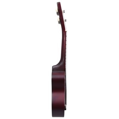 vidaXL soprāna bērnu ukulele ar somu, gaiša koka krāsā, 21"