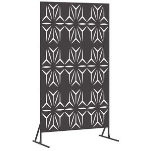 vidaXL Privātuma ekrāns 100 x 50 x 180 cm Tērauds Melns