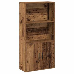 vidaXL grāmatu plaukts, veca koka, 60x24x120 cm, inženierijas koks