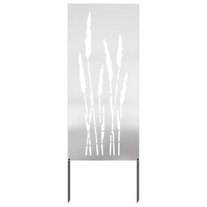 vidaXL Dārza privātuma ekrāns Sudraba 50 x 140 cm Nerūsējo&scaron;s tērauds