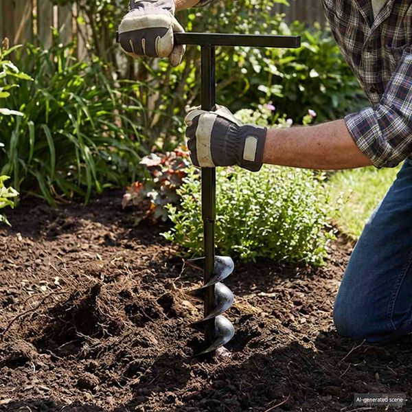 Zemes Urbis ar Rokturi 100mm un Pagarinājuma Caurulēm 5m, Tērauds