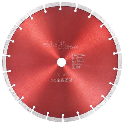 vidaXL dimanta griešanas disks, tērauds, 300 mm