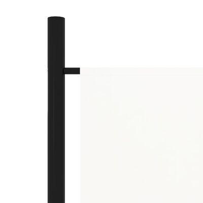 vidaXL 6-paneļu istabas aizslietnis, balts, 300x180 cm