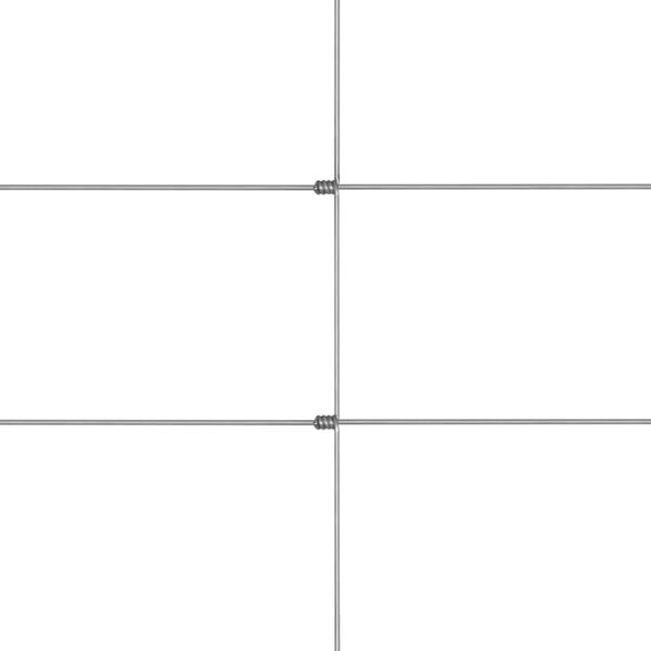 vidaXL dārza žogs, cinkots tērauds, 50x1,5 m, sudraba krāsa