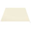 vidaXL nojumes maiņas jumts, krēmkrāsas, 5x3,5 m