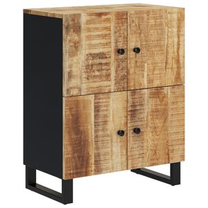 vidaXL kumode ar 4 durvīm, 60x33x75 cm, mango masīvkoks