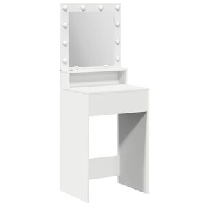 vidaXL Dressing galds Balts 50 x 41 x 135 cm Inženierijas koks