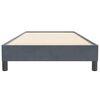 vidaXL Box Spring Gulta bez matrača Tum&scaron;i pelēka 100x220 cm samts