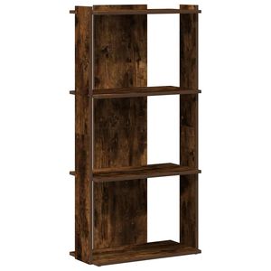 vidaXL grāmatu plaukts, 3 līmeņi, ozola krāsa, 60x30x120 cm, koks