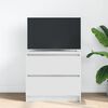 vidaXL TV skapis Balts 60x35x54 cm Engineered Wood
