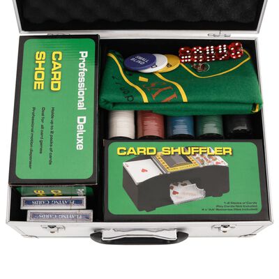 vidaXL pokera žetonu komplekts, 300 gab., 4 g