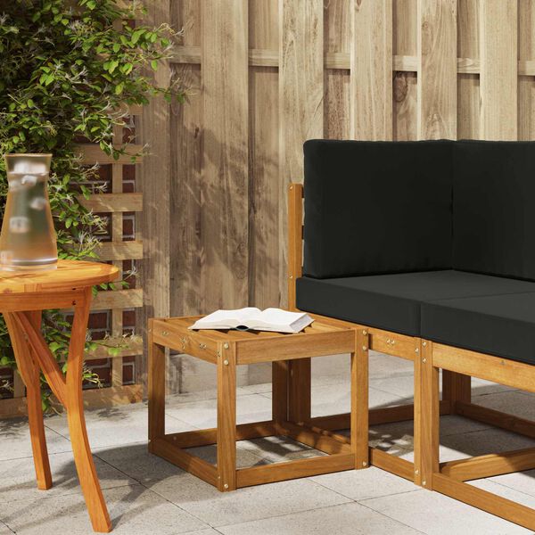 vidaXL Stūra sols Dabiska 43 x 43 x 37 cm Cietā akācijas koks