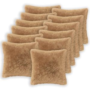 vidaXL Spilvens ar spilvenu HEERLEN 2 gab. Pelēkbrūna PV flīss