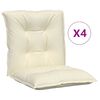 vidaXL dārza krēslu spilveni, 4 gab., krēmkrāsas, 100x50x7 cm, audums
