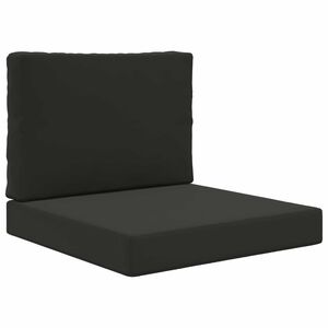 vidaXL Āra dīvāna spilvens Poliesters Melns 60 x 60 cm