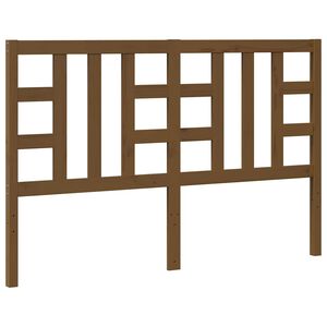 vidaXL gultas galvgalis, medus brūns, 166x4x100 cm, priedes masīvkoks