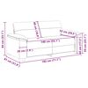 vidaXL divvietīgs dīvāns, kapučīno, 140 cm, mākslīgā āda