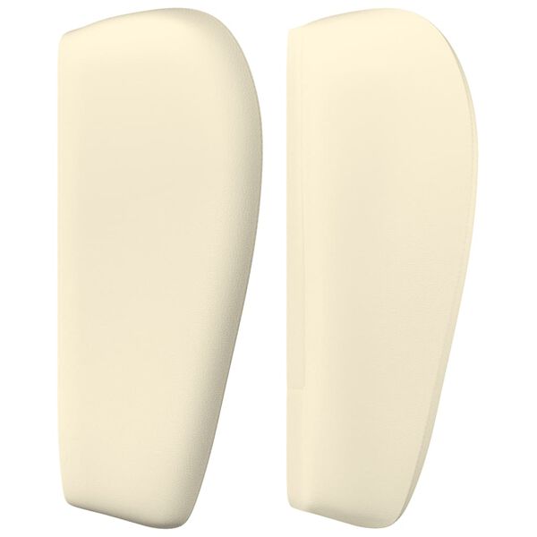 vidaXL galvgalis ar malām, 93x23x78/88 cm, krēmkrāsas mākslīgā āda