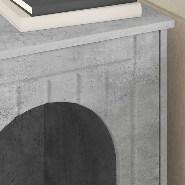 vidaXL Kaķu māja Betons 53 x 52 x 62 cm Inženierijas koks