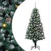vidaXL Mākslīgā Ziemassvētku eglīte su 150 LED ar statīvu Zaļa 150 cm