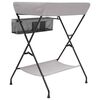 vidaXL pārtinamais galds, gai&scaron;i pelēks, dzelzs