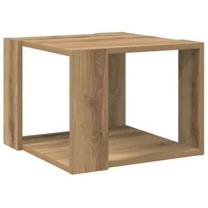 vidaXL kafijas galdiņ&scaron; Artisan ozols 40x40x30 cm Engineered Wood