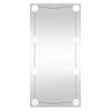 vidaXL sienas spogulis ar LED, 30x60 cm, stikls, taisnstūra