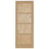 vidaXL Iek&scaron;telpu durvis ORKDAL Brūna 78 x 202 cm Saplāksnis