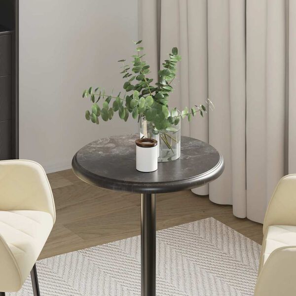 vidaXL galda virsma, &Oslash;40x2,5 cm, melns marmors