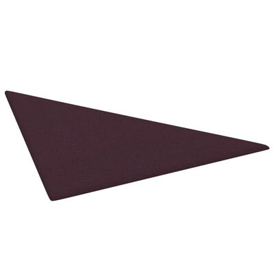 vidaXL sienas paneļi, 12 gab., violeti, 30x30 cm, audums, 0,54 m²