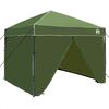 vidaXL Nojumes telts 243 x 243 x 251 cm Zaļa audums