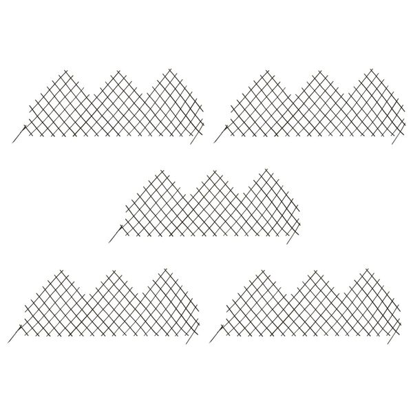 vidaXL špaleru žogi, 5 gab., 170x75 cm, vītola klūgas